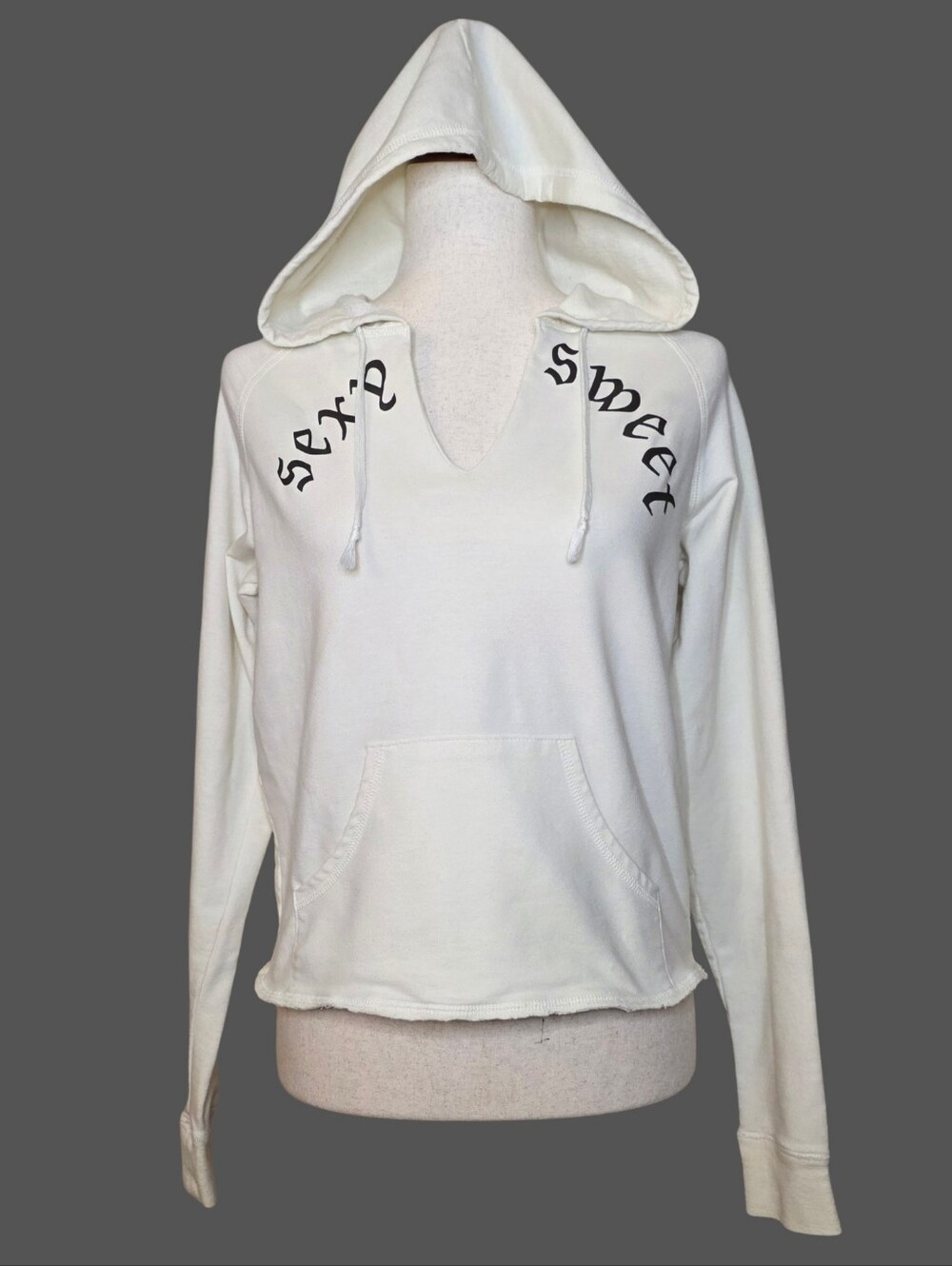 Voice Beige Graphic Hoodie